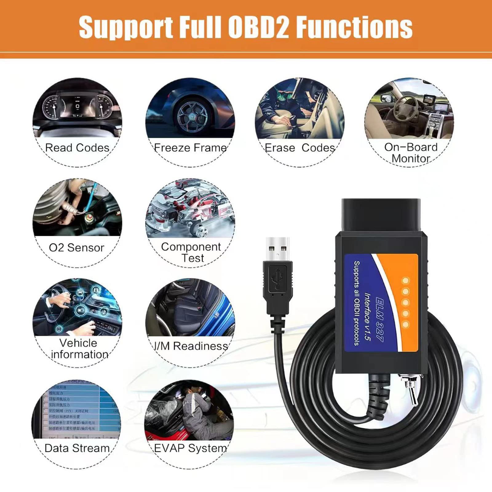 Amazon.co.jp: Elm327 USB ForscanソフトウェアObd2アダプター対応